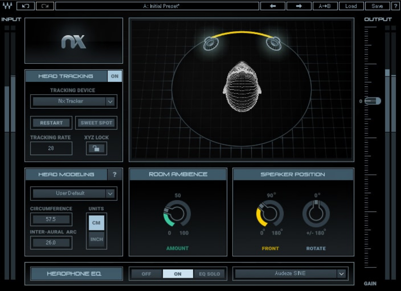 調整されたスタジオの音響空間をヘッドフォンの中に再現する。Nx Virtual Mix Room