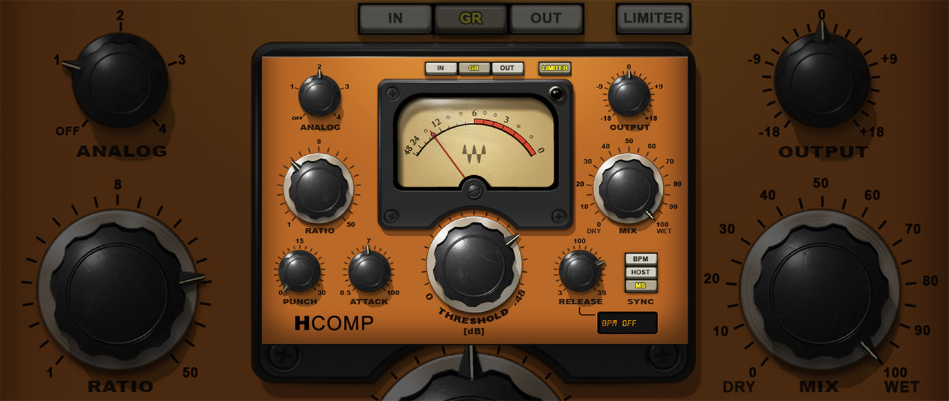 「アナログの味付け」と「テンポ追従リリース」で魅せる ― H-Comp Hybrid Compressor