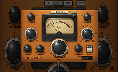 「アナログの味付け」と「テンポ追従リリース」で魅せる ― H-Comp Hybrid Compressor