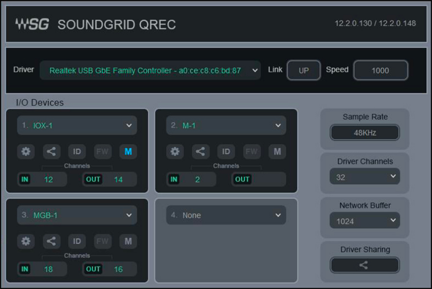 SoundGrid QRec