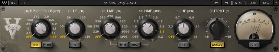 図2：V-EQ4はV-EQ3よりも豊富なコントロールセットを備えています。