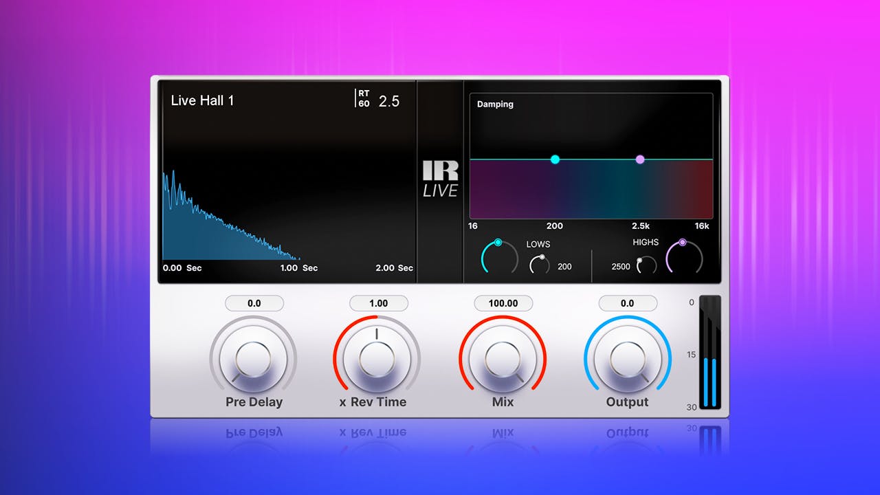IR-Live Convolution ReverbのGUI